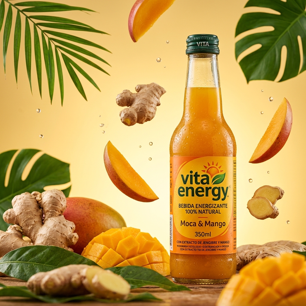 Vita Energy Moca & Mango 350ml – Bebida Energizante Natural